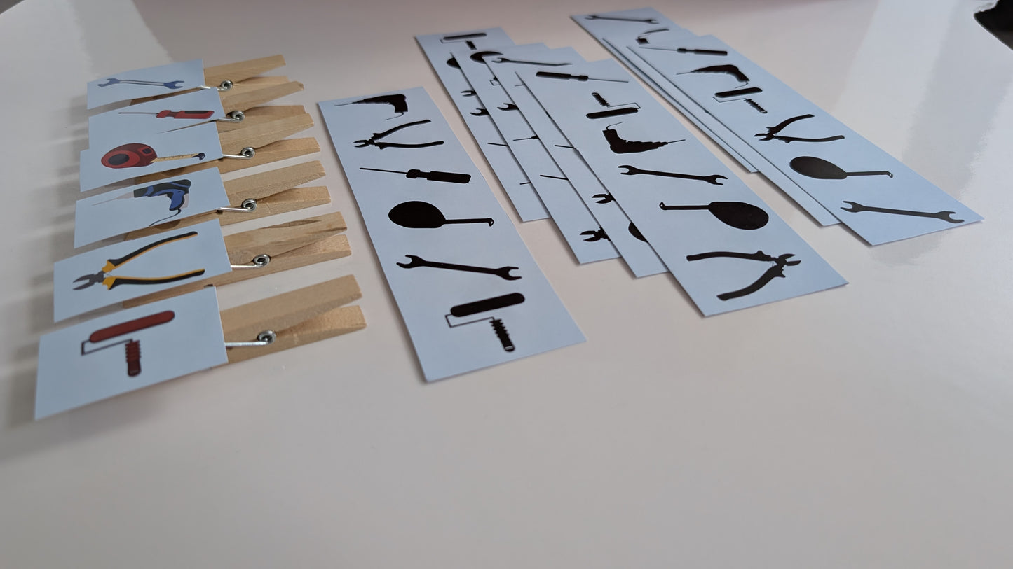 Tool Shadow Matching Game